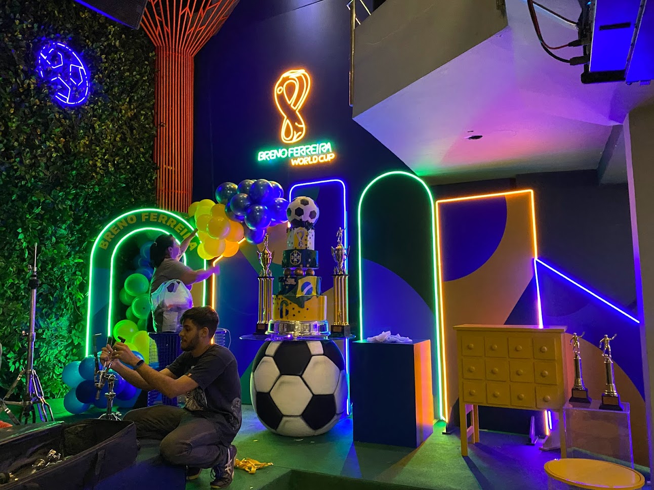 red and white love me neon light signage